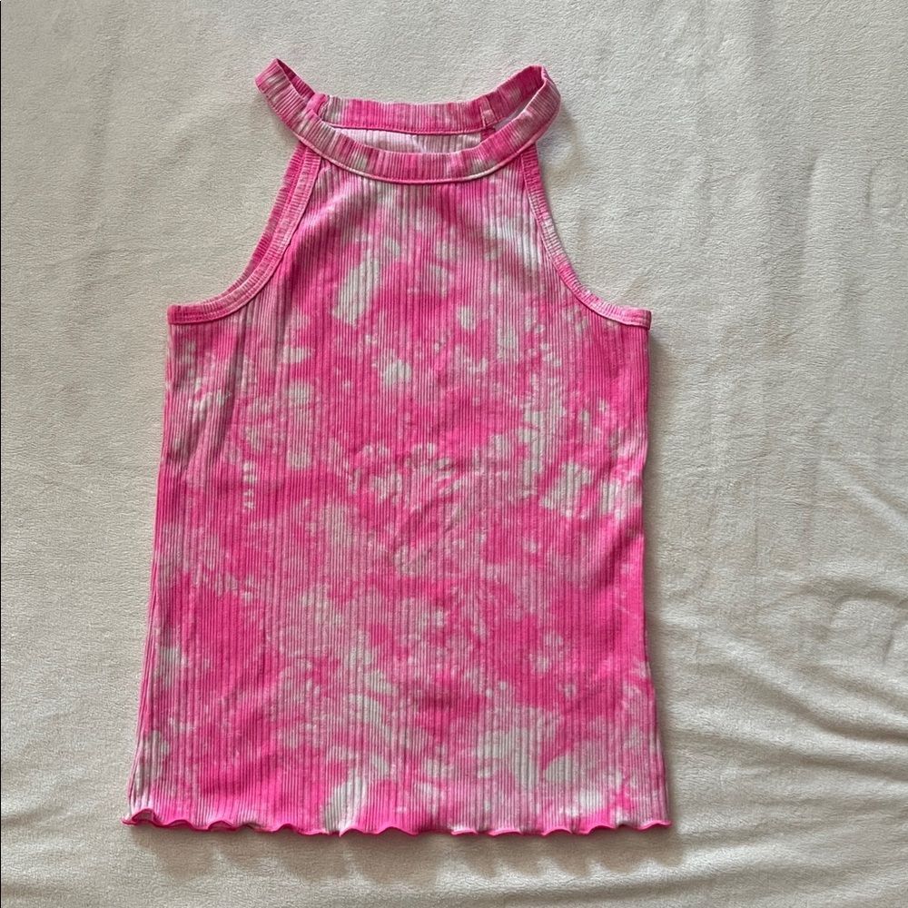 Cat & Jack Pink Tie-Dye Tank Top